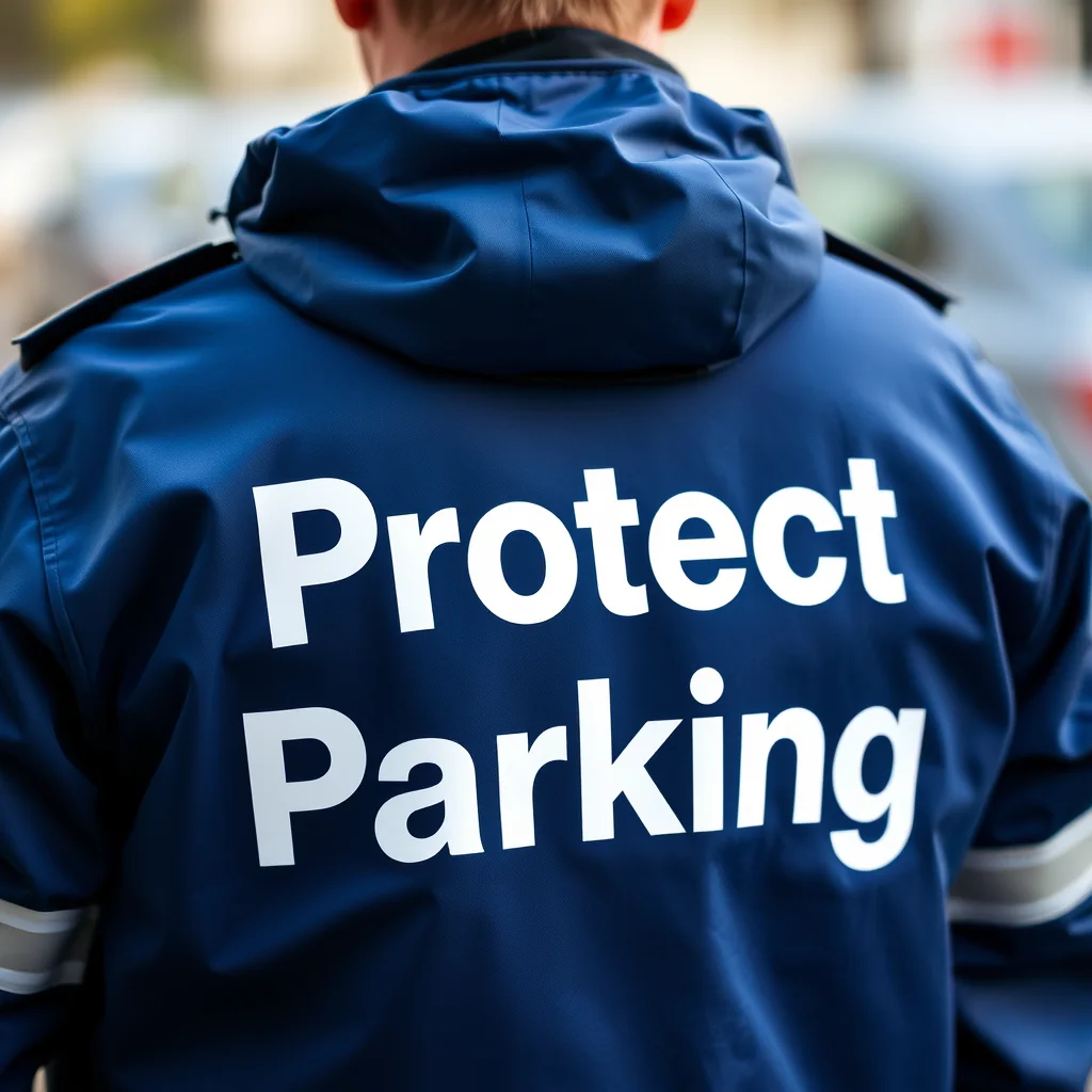 Protect-Parking-Mitarbeiter bei der Parkraumüberwachung
